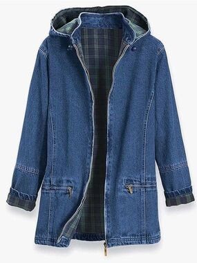 Denim and Plaid Jacket
